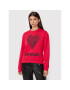 LOVE MOSCHINO Pulóver W630654M 4055 Piros Regular Fit - Pepit.hu