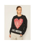 LOVE MOSCHINO Pulóver W640401M 4055 Fekete Regular Fit - Pepit.hu