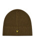 Lyle & Scott Sapka Knitted Ribbed Beanie HE502AC Zöld - Pepit.hu