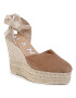 Manebi Espadrilles Heart Shape Wedges W 1.9 WH Barna - Pepit.hu