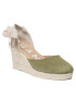 Manebi Espadrilles Low Wedge Espadrilles R 1.5 WL Zöld - Pepit.hu