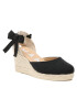 Manebi Espadrilles Organic Hemp Low Wedge Espadrilles O 7.9 WL Fekete - Pepit.hu