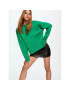 Mango Sweater Tortuga 37043843 Zöld Oversize - Pepit.hu