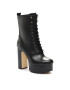 MICHAEL Michael Kors Bokacsizma Natasha Lace Up Bootie 40F3NAME6L Fekete - Pepit.hu