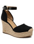 MICHAEL Michael Kors Espadrilles Kendrick Wedge 40S9KNMS2D Fekete - Pepit.hu