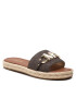 MICHAEL Michael Kors Papucs Izzy Slide 40S2IZFP1B Barna - Pepit.hu