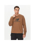 New Balance Pulóver Essentials Stacked Logo French Terry Crewneck MT31538 Barna Regular Fit - Pepit.hu