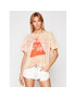 One Teaspoon Póló Starship Sunset Tie Dye Tee 23917 Narancssárga Boyfriend Fit - Pepit.hu