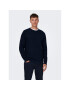 Only & Sons Sweater 22026559 Sötétkék Regular Fit - Pepit.hu