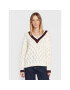 Pepe Jeans Sweater Bellamy PL701889 Ekru Relaxed Fit - Pepit.hu