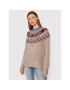 Pepe Jeans Sweater Paige PL701793 Barna Regular Fit - Pepit.hu