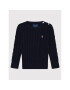 Polo Ralph Lauren Sweater Cable 311737921003 Sötétkék Regular Fit - Pepit.hu