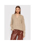 Samsøe Samsøe Sweater Neta F21300016 Bézs Relaxed Fit - Pepit.hu