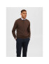 Selected Homme Sweater 16074682 Barna Regular Fit - Pepit.hu