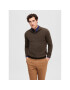 Selected Homme Sweater 16074687 Barna Regular Fit - Pepit.hu