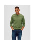 Selected Homme Sweater Berg 16074682 Zöld Regular Fit - Pepit.hu