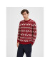 Selected Homme Sweater Deer 16086719 Piros Regular Fit - Pepit.hu