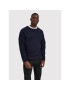 Selected Homme Sweater Fergo 16085457 Sötétkék Regular Fit - Pepit.hu