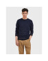 Selected Homme Sweater Jerome 16085464 Sötétkék Regular Fit - Pepit.hu