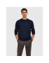 Selected Homme Sweater Romen 16085294 Sötétkék Regular Fit - Pepit.hu