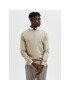 Selected Homme Sweater Town 16079772 Bézs Regular Fit - Pepit.hu