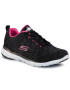 Skechers Cipő Flex Appeal 3.0 13062/BKHP Fekete - Pepit.hu