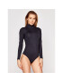 SPANX Body Suit Yourself Long Sleeve Turtleneck Thong 20306R Fekete Slim Fit - Pepit.hu