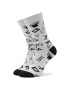 Stereo Socks Unisex Magasszárú Zokni Punk Fehér - Pepit.hu