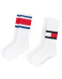 Tommy Hilfiger 2 pár hosszú szárú unisex zokni 394020001 Fehér - Pepit.hu