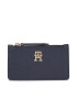 Tommy Hilfiger Bankkártya tartó Hilfiger Staple Cc Holder Zip AW0AW15267 Sötétkék - Pepit.hu