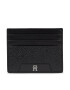 Tommy Hilfiger Bankkártya tartó Th Monogram Leather Cc Holder AM0AM11592 Fekete - Pepit.hu