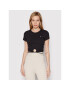 Tommy Hilfiger Blúz Crop Strap DW0DW12603 Fekete Regular Fit - Pepit.hu