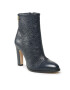 Tommy Hilfiger Bokacsizma High Heel Leather Monogram Boot FW0FW06770 Sötétkék - Pepit.hu