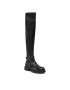 Tommy Hilfiger Csizma Stretch Monochromatic Longboot FW0FW07611 Fekete - Pepit.hu