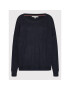 Tommy Hilfiger Curve Sweater Crv Softwool Open-Nk WW0WW32877 Sötétkék Relaxed Fit - Pepit.hu