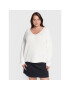 Tommy Hilfiger Curve Sweater Hayana WW0WW36410 Fehér Relaxed Fit - Pepit.hu