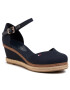 Tommy Hilfiger Espadrilles Basic Closed Toe Mid Wedge FW0FW04787 Sötétkék - Pepit.hu