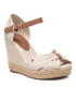 Tommy Hilfiger Espadrilles Basic Open Toe High Wedge FW0FW04784 Bézs - Pepit.hu