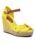 Tommy Hilfiger Espadrilles Basic Open Toe High Wedge FW0FW04784 Sárga - Pepit.hu