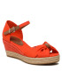 Tommy Hilfiger Espadrilles Basic Open Toe Mid Wedge FW0FW04785 Narancssárga - Pepit.hu