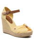 Tommy Hilfiger Espadrilles Basic Opened Toe High Wedge FW0FW04784 Sárga - Pepit.hu