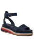 Tommy Hilfiger Espadrilles Colored Rope Low Wedge Sandal FW0FW06233 Sötétkék - Pepit.hu