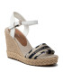 Tommy Hilfiger Espadrilles Corporate Webbing High Wedge FW0FW06295 Fehér - Pepit.hu