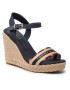 Tommy Hilfiger Espadrilles Corporate Webbing High Wedge FW0FW06295 Sötétkék - Pepit.hu