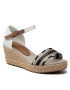 Tommy Hilfiger Espadrilles Corporate Webbing Low Wedge FW0FW06293 Bézs - Pepit.hu