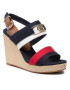 Tommy Hilfiger Espadrilles Essential Tommy High Wedge FW0FW06540 Sötétkék - Pepit.hu