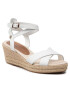 Tommy Hilfiger Espadrilles Feminine Low wedge Sandal FW0FW06303 Fehér - Pepit.hu