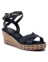 Tommy Hilfiger Espadrilles Feminine Low Wedge Sandal FW0FW06303 Sötétkék - Pepit.hu