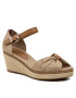 Tommy Hilfiger Espadrilles Iconic Elba Sandal FW0FW00906 Barna - Pepit.hu