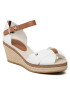 Tommy Hilfiger Espadrilles Iconic Elba Sandal FW0FW00906 Fehér - Pepit.hu